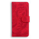 For Samsung Galaxy S24+ 5G Tiger Embossing Pattern Flip Leather Phone Case(Red)