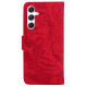 For Samsung Galaxy S24+ 5G Tiger Embossing Pattern Flip Leather Phone Case(Red)