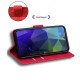 For Samsung Galaxy S24+ 5G Tiger Embossing Pattern Flip Leather Phone Case(Red)