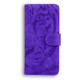 For Samsung Galaxy S24+ 5G Tiger Embossing Pattern Flip Leather Phone Case(Purple)