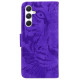 For Samsung Galaxy S24+ 5G Tiger Embossing Pattern Flip Leather Phone Case(Purple)