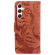 For Samsung Galaxy S24+ 5G Tiger Embossing Pattern Flip Leather Phone Case(Brown)