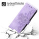 For Samsung Galaxy S24+ 5G Skin-feel Flowers Embossed Wallet Leather Phone Case(Purple)