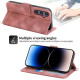 For Samsung Galaxy S24+ 5G Skin-feel Flowers Embossed Wallet Leather Phone Case(Pink)