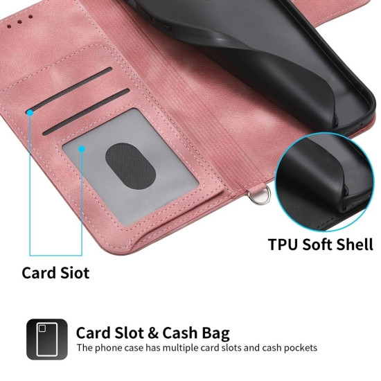 For Samsung Galaxy S24+ 5G Skin-feel Flowers Embossed Wallet Leather Phone Case(Pink)