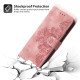 For Samsung Galaxy S24+ 5G Skin-feel Flowers Embossed Wallet Leather Phone Case(Pink)