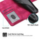For Samsung Galaxy S24+ 5G Skin-feel Flowers Embossed Wallet Leather Phone Case(Wine Red)