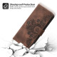 For Samsung Galaxy S24+ 5G Skin-feel Flowers Embossed Wallet Leather Phone Case(Brown)