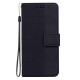 For Samsung Galaxy S24+ 5G Geometric Embossed Leather Phone Case(Black)