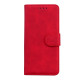 For Samsung Galaxy S24+ 5G Skin Feel Pure Color Flip Leather Phone Case(Red)
