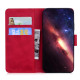 For Samsung Galaxy S24+ 5G Skin Feel Pure Color Flip Leather Phone Case(Red)