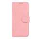 For Samsung Galaxy S24+ 5G Skin Feel Pure Color Flip Leather Phone Case(Pink)