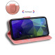 For Samsung Galaxy S24+ 5G Skin Feel Pure Color Flip Leather Phone Case(Pink)