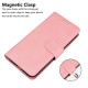 For Samsung Galaxy S24+ 5G Skin Feel Pure Color Flip Leather Phone Case(Pink)