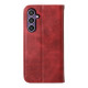 For Samsung Galaxy S24+ 5G Cubic Grid Calf Texture Magnetic Leather Phone Case(Red)