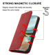For Samsung Galaxy S24+ 5G Cubic Grid Calf Texture Magnetic Leather Phone Case(Red)