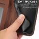 For Samsung Galaxy S24+ 5G Cubic Grid Calf Texture Magnetic Leather Phone Case(Brown)