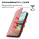 For Samsung Galaxy S24+ 5G Cubic Grid Calf Texture Magnetic Leather Phone Case(Rose Gold)