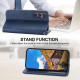 For Samsung Galaxy S24+ 5G Cubic Grid Calf Texture Magnetic Leather Phone Case(Blue)