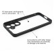 For Samsung Galaxy S24+ 5G Frosted TPU + Transparent PC Phone Case(Black)