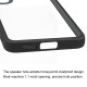 For Samsung Galaxy S24+ 5G Frosted TPU + Transparent PC Phone Case(Black)