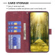 For Samsung Galaxy S24+ 5G Magnetic Buckle Rhombus Texture Leather Phone Case(Red)