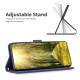For Samsung Galaxy S24+ 5G Magnetic Buckle Rhombus Texture Leather Phone Case(Blue)
