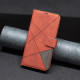 For Samsung Galaxy S24+ 5G Magnetic Buckle Rhombus Texture Leather Phone Case(Brown)