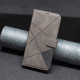 For Samsung Galaxy S24+ 5G Magnetic Buckle Rhombus Texture Leather Phone Case(Grey)