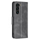 For Samsung Galaxy S24+ 5G Lambskin Texture Pure Color Flip Leather Phone Case(Black)