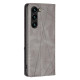 For Samsung Galaxy S24+ 5G Rhombus Texture Magnetic Leather Phone Case(Grey)