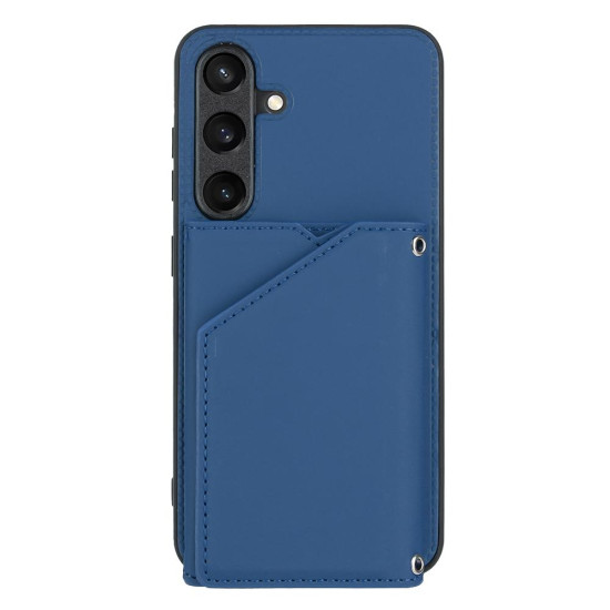 For Samsung Galaxy S24+ 5G Skin Feel PU + TPU + PC Card Slots Phone Case(Royal Blue)