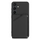 For Samsung Galaxy S24+ 5G Skin Feel PU + TPU + PC Card Slots Phone Case(Black)