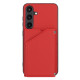 For Samsung Galaxy S24+ 5G Skin Feel PU + TPU + PC Card Slots Phone Case(Red)