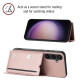 For Samsung Galaxy S24+ 5G Skin Feel PU + TPU + PC Card Slots Phone Case(Rose Gold)