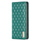 For Samsung Galaxy S24+ 5G Diamond Lattice Magnetic Leather Flip Phone Case(Green)