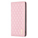 For Samsung Galaxy S24+ 5G Diamond Lattice Magnetic Leather Flip Phone Case(Pink)