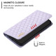 For Samsung Galaxy S24+ 5G Diamond Lattice Magnetic Leather Flip Phone Case(Purple)