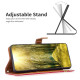 For Samsung Galaxy S24+ 5G Color Block Denim Texture Leather Phone Case(Red)