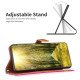 For Samsung Galaxy S24+ 5G Color Block Denim Texture Leather Phone Case(Rose Red)