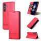 For Samsung Galaxy S24+ 5G AZNS Magnetic Calf Texture Flip Leather Phone Case(Red)
