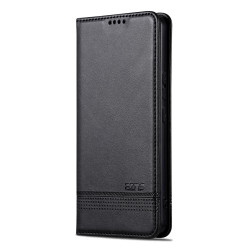 For Samsung Galaxy S24+ 5G AZNS Magnetic Calf Texture Flip Leather Phone Case(Black)