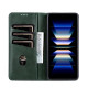 For Samsung Galaxy S24+ 5G AZNS Magnetic Calf Texture Flip Leather Phone Case(Dark Green)