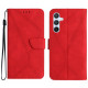 For Samsung Galaxy S24+ 5G Stitching Embossed Leather Phone Case(Red)