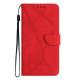 For Samsung Galaxy S24+ 5G Stitching Embossed Leather Phone Case(Red)