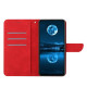 For Samsung Galaxy S24+ 5G Stitching Embossed Leather Phone Case(Red)