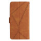 For Samsung Galaxy S24+ 5G Stitching Embossed Leather Phone Case(Brown)