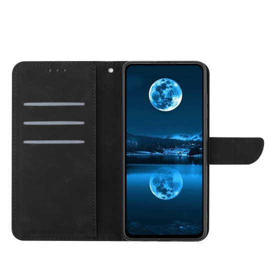 For Samsung Galaxy S24+ 5G Stitching Embossed Leather Phone Case(Black)