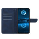 For Samsung Galaxy S24+ 5G Stitching Embossed Leather Phone Case(Blue)