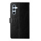 For Samsung Galaxy S24+ 5G Y-shaped Pattern Flip Leather Phone Case(Black)